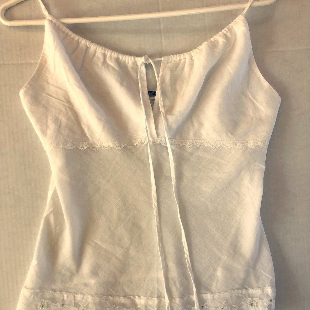 Lacey White Tank